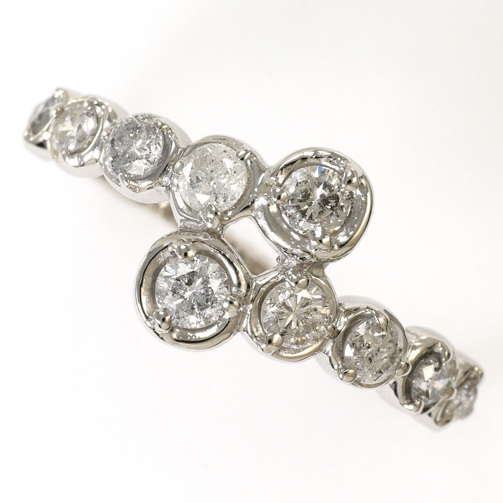 VINTAGE Silver Diamond Ring